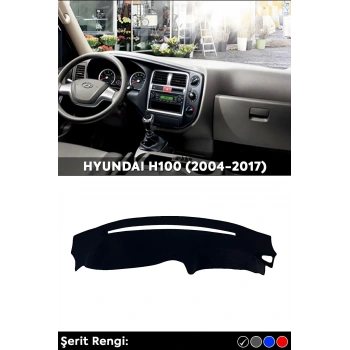 Hyundaı H100 (2004-2017) 3d Torpido Koruma Kılıfı - Ön Göğüs Panel Kaplama - Siyah Şerit