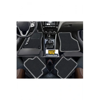 FORD ECOSPORT 2016 +   Siyah Halı Gri Kenar Petek Topuk