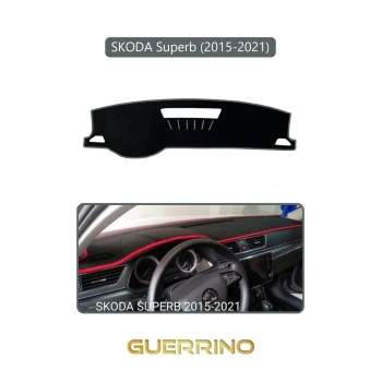 SKODA Superb (2015-2021)TORPİDO KORUMA HALISI GRİ KENAR