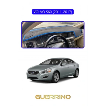 VOLVO S60 (2011-2017)TORPİDO KORUMA HALISI MAVİ KENAR