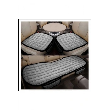Araba Terletmez Ergonomik UYUMLU SOFT -SIVI GEÇİRMEZ OTO KOLTUK MİNDERİ - GRİ