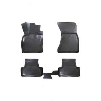 Audi Q3 2018 Sonrası 3D Siyah Kokusuz Havuzulu Paspas Takımı