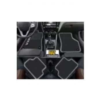 BMW E 90 2005 - 2011 Siyah Halı Gri Kenar Petek Topuk