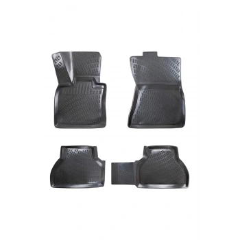 Bmw X5 E70 2006-2013 3D Siyah Kokusuz Havuzulu Paspas Takımı