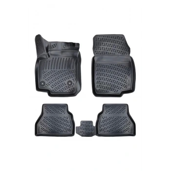 Connect PANELVAN (2 Parça) 2013 Sonrası 3D Siyah Kokusuz Havuzulu Paspas Takımı