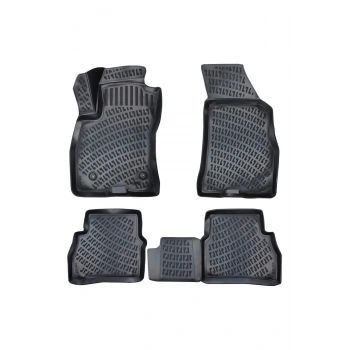 Fiat Doblo 2010-2015 3D Siyah Kokusuz Havuzulu Paspas Takımı