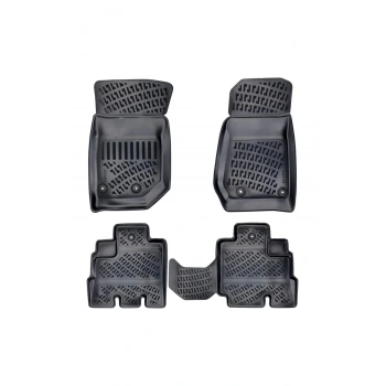 Jeep Grand Cherokee WK2 2011 Sonrası 3D Siyah Kokusuz Havuzulu Paspas Takımı