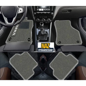 Kia Ceed 2007-2011 Gri Halı Gri Kenar Petek Topuk