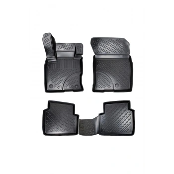 Kuga 2012-2019 3D Siyah Kokusuz Havuzulu Paspas Takımı