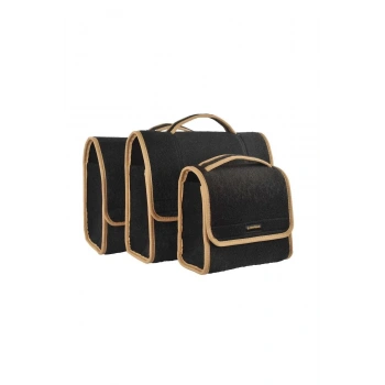 Mini-Midi-Maxi 3lü Bagaj Çantası Seti, Kenar Renk Krem