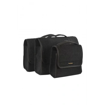 Mini-Midi-Maxi 3lü Bagaj Çantası Seti, Kenar Renk Siyah