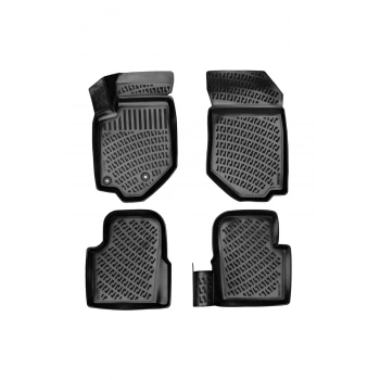 Opel Combo Panelvan (2 Parça) 2001-2011 3D Siyah Kokusuz Havuzulu Paspas Takımı