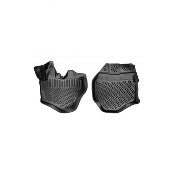 Opel Combo PANELVAN (2 Parça) 2011-2017 3D Siyah Kokusuz Havuzulu Paspas Takımı