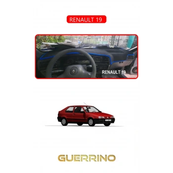 RENAULT 19 TORPİDO KORUMA HALISI KIRMIZI KENAR