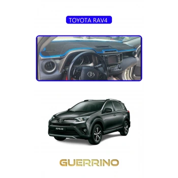 TOYOTA RAV4 TORPİDO KORUMA HALISI MAVİ KENAR