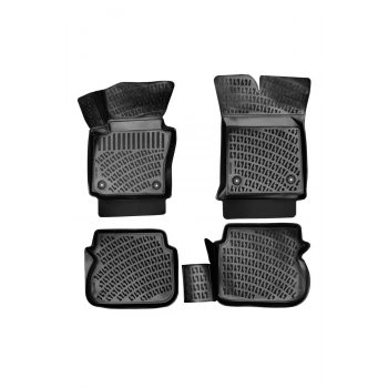 Volkswagen Caddy 2010-2015 3D Siyah Kokusuz Havuzulu Paspas Takımı