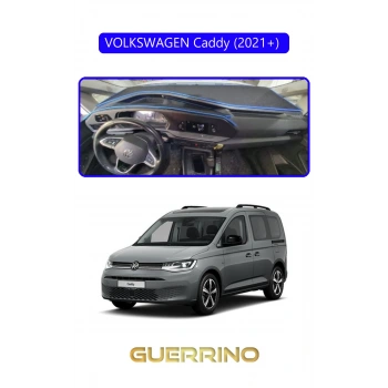 VOLKSWAGEN Caddy (2021+) TORPİDO KORUMA HALISI MAVİ KENAR