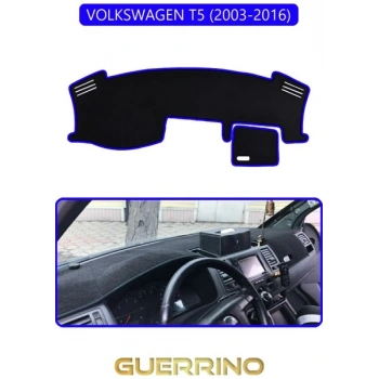 VOLKSWAGEN T5 (2003-2016)TORPİDO KORUMA HALISI MAVİ KENAR