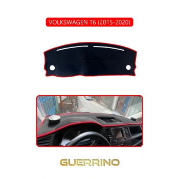VOLKSWAGEN T6 (2015-2020)TORPİDO KORUMA HALISI KIRMIZI KENAR