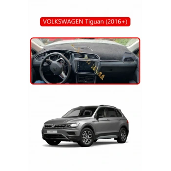VOLKSWAGEN Tiguan (2016+) ;TORPİDO KORUMA HALISI KIRMIZI KENAR