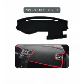 VOLVO S40 (2008-2012)TORPİDO KORUMA HALISI GRİ KENAR