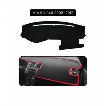 VOLVO S40 (2008-2012)TORPİDO KORUMA HALISI SİYAH KENAR