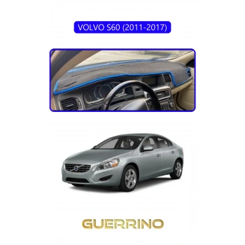 VOLVO S60 (2011-2017)TORPİDO KORUMA HALISI MAVİ KENAR