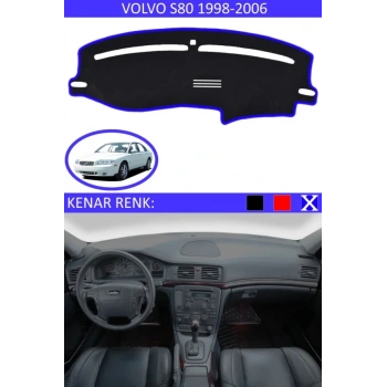 VOLVO S80 (1998-2006)TORPİDO KORUMA HALISI MAVİ KENAR