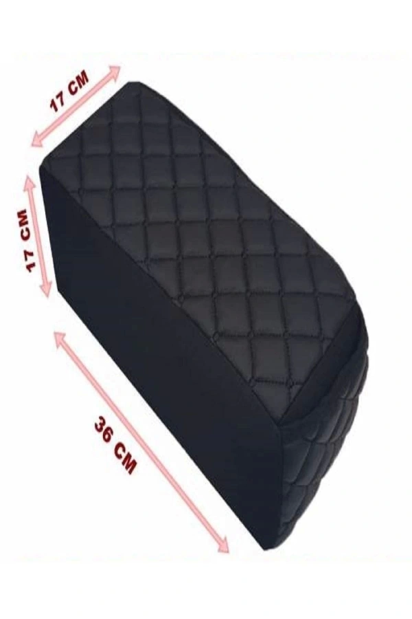 Araba Oto Kolçak Sünger Kolçak Kol Dayama Baklava Desen Siyah Deri Siyah Desen