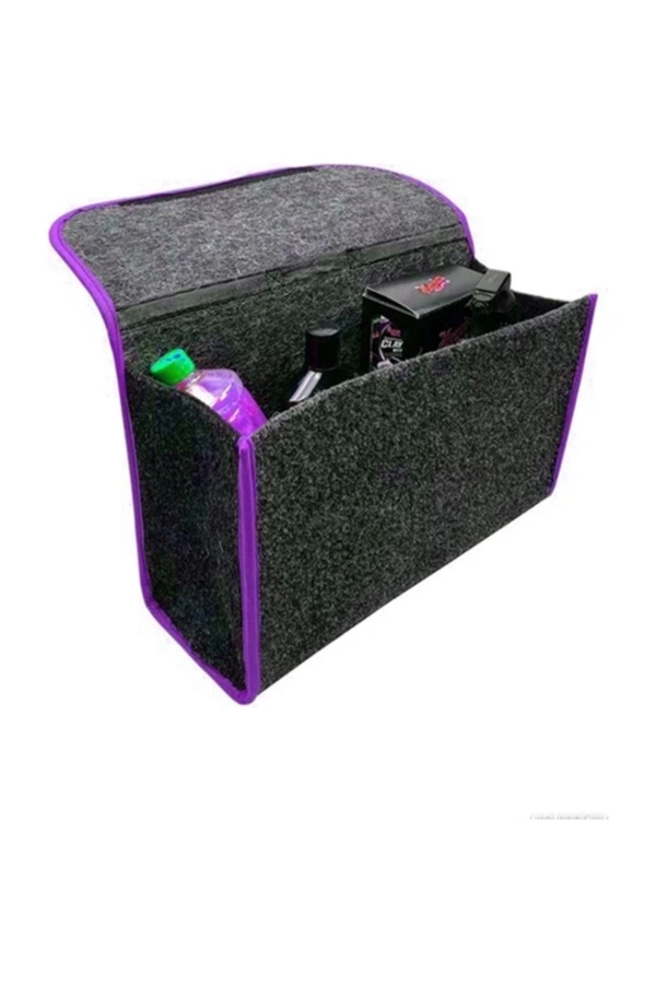 Bagaj Çantası Bagaj Düzenleyici Orta Boy Mor Kenar