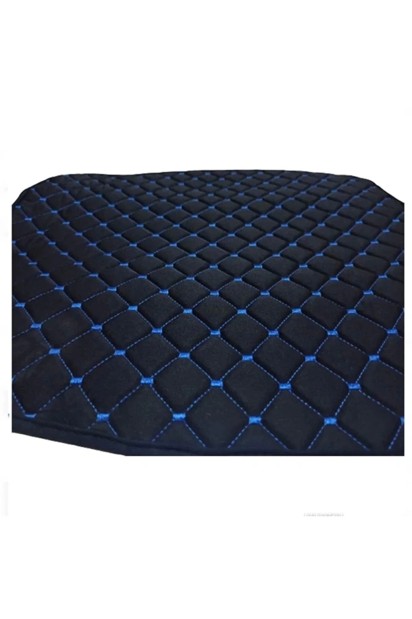 NAZOTO Araba Koltuk Minderi Kumaş Ikili Koltuk Minderi Terletmez Ergonomik Siyah Mavi