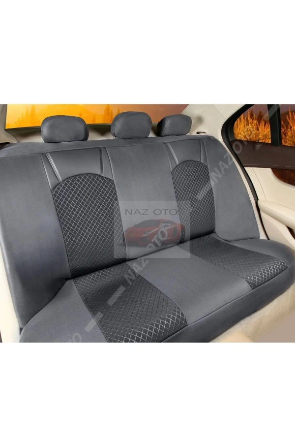 QUALİTY Petek Kumaş Füme Deri ORTAPEDİK Oto Kılıfı
