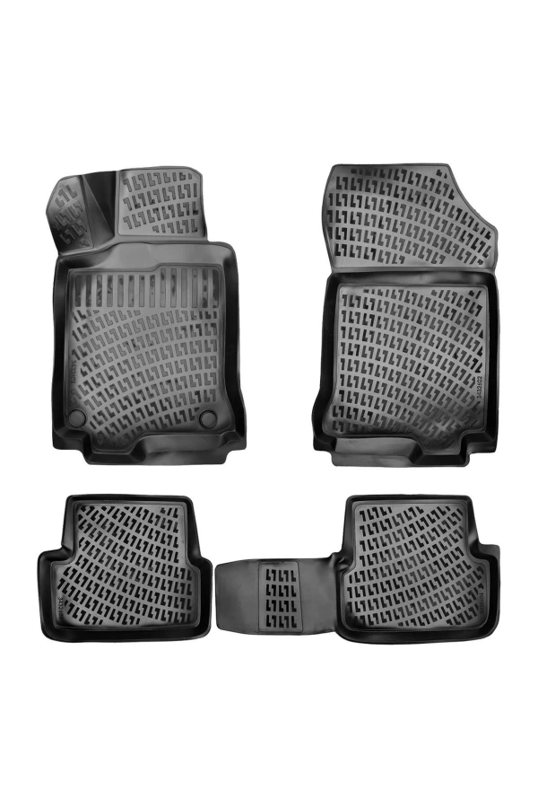 Renault Kadjar 2015 Sonrası 3D Siyah Kokusuz Havuzulu Paspas Takımı