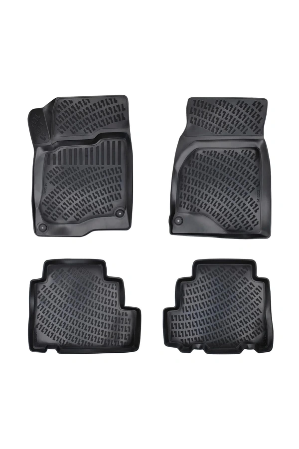 Chevrolet Aveo 2012 Sonrası 3D Siyah Kokusuz Havuzulu Paspas Takımı