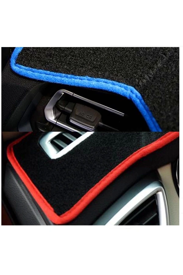 Ford Kuga (2015-2019) 3d Torpido Koruyucu Kılıf - Ön Göğüs Panel Kaplama - Kırmızı Şerit