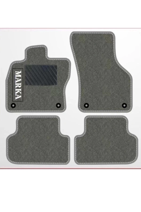 FORD ECOSPORT 2016 +  Gri Halı Gri Kenar Petek Topuk