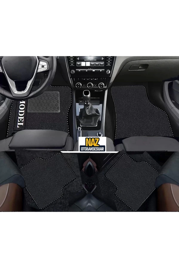 FORD ECOSPORT 2016 +   Siyah Halı Siyah Kenar Petek Topuk