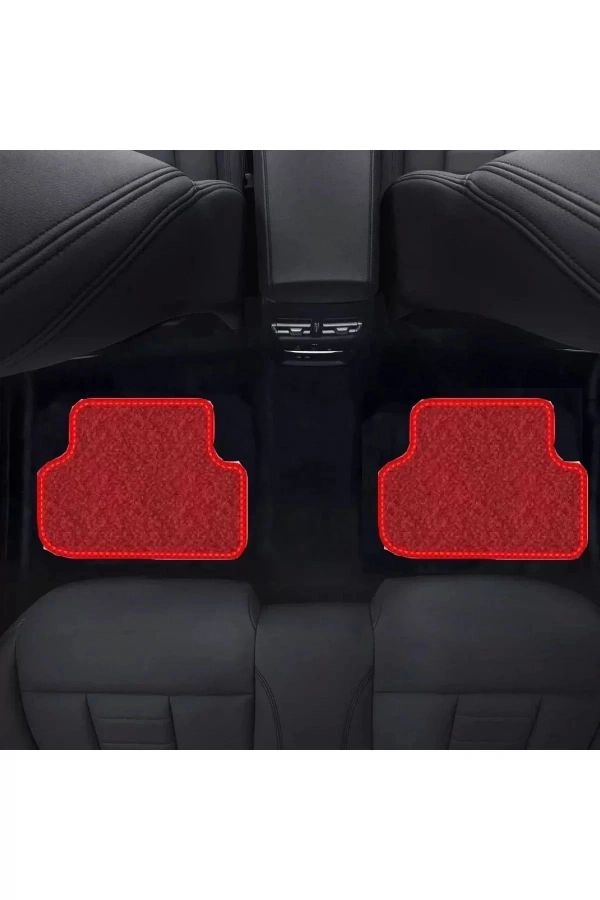 FORD ECOSPORT 2016 +  Kırmızı Halı Kırmızı Kenar Petek Topuk