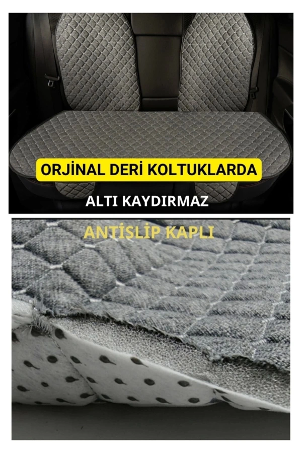 Isuzu D-Max 2002-2012Terletmez Kaymaz Keten Oto Minder Kılıf Komple Set ( 7 Parça ) Füme