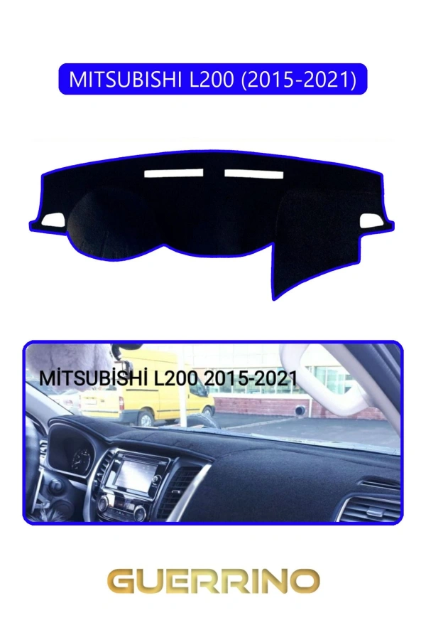 MITSUBISHI L200 2015-2021TORPİDO KORUMA HALISI MAVİ KENAR