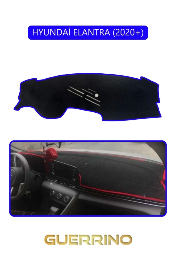 HYUNDAİ ELANTRA 2020+TORPİDO KORUMA HALISI MAVİ KENAR