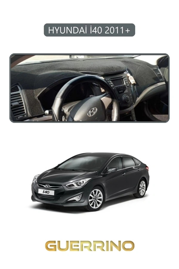 HYUNDAİ İ40 2011+ (i30 )TORPİDO KORUMA HALISI GRİ KENAR