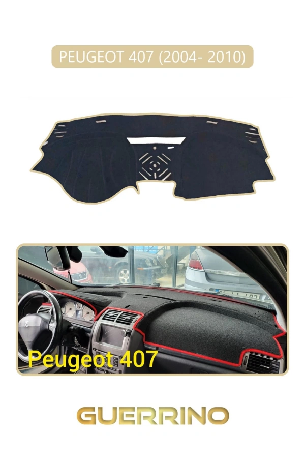 PEUGEOT 407 (2004- 2010)TORPİDO KORUMA HALISI BEJ KENAR