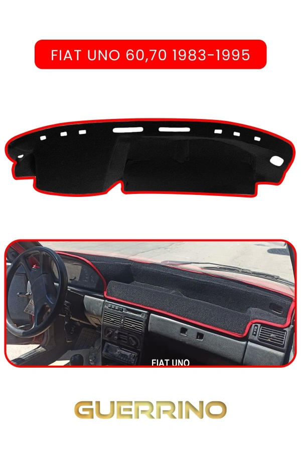 FIAT Uno 60,70 1983-1995 Modellerine UygunTORPİDO KORUMA HALISI KIRMIZI KENAR