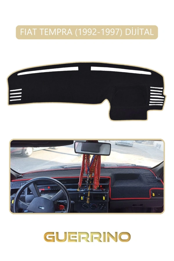 FIAT TEMPRA 1992-1997 Modellerine Uygun DijitalTORPİDO KORUMA HALISI BEJ KENAR