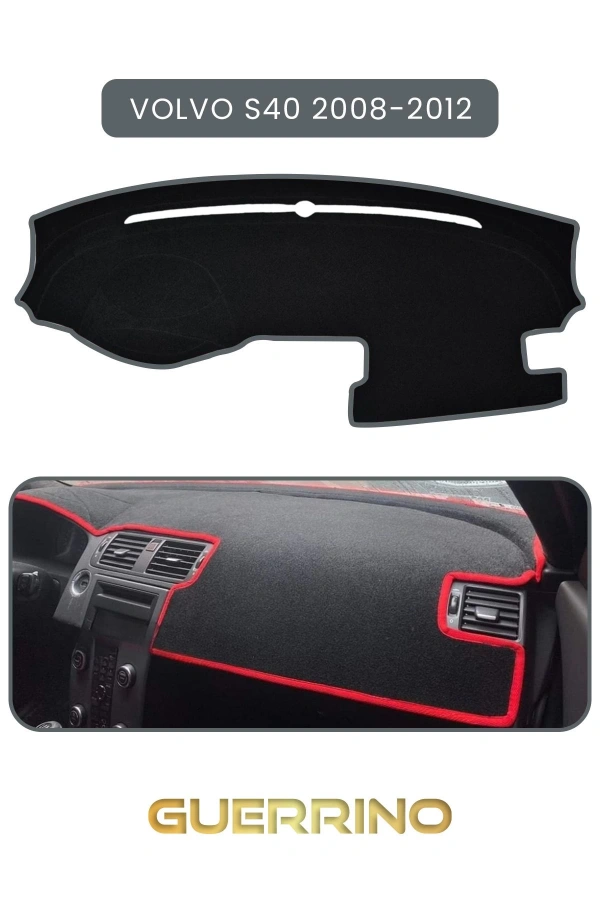 VOLVO S40 (2008-2012)TORPİDO KORUMA HALISI GRİ KENAR