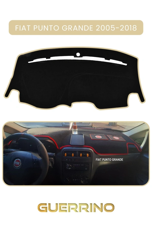 FIAT Punto grande 2005-2018 Modellerine UygunTORPİDO KORUMA HALISI BEJ KENAR