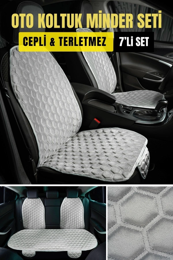 Araba Terletmez Ergonomik 7’Lİ OTO KOLTUK MİNDERİ BABY FACE KUMAŞ