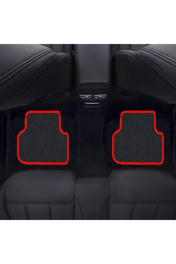 BMW E 90 2005 - 2011  Kırmızı Halı Siyah Kenar Petek Topuk