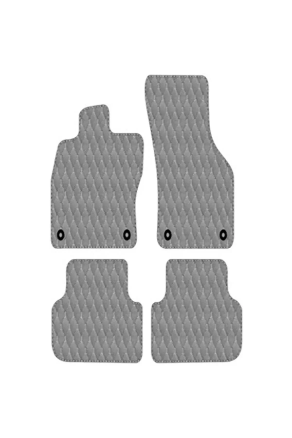 BMW X 5 E70 2007 - 2013  Uyumlu Gri Dikişli Gri Deri Paspas